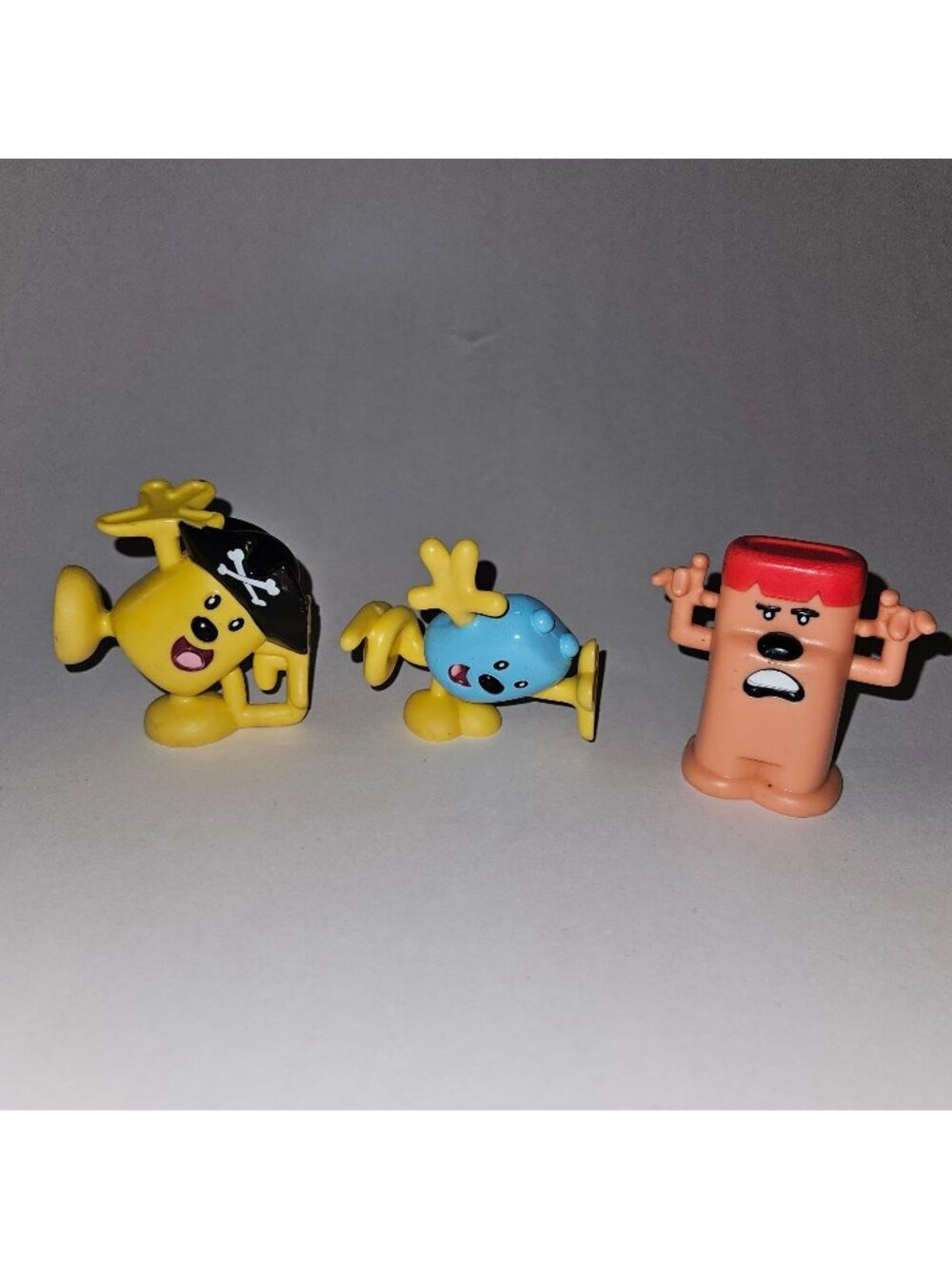 3 Wow Wow Wubbzy Kooky Kollectible Stackable Toy Lot 2007 Captain Krazy Kooky